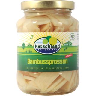 Bambussprossen im Glas