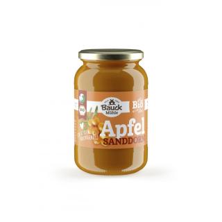 Apfel-Sanddorn-Mus, mit Apfeldicksaft