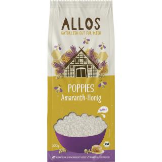 Amaranth-gepoppt, mit Honig