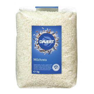 Milchreis, rund weiß
