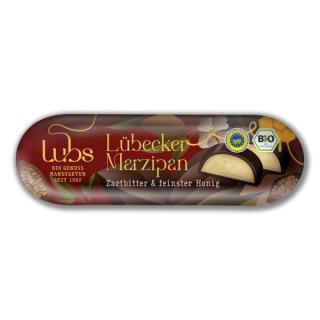 Honig-Marzipan in Zartbitterschokolade         kbA