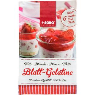 Bio-Blattgelatine 6 Blatt/10g