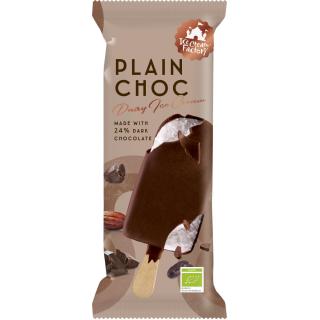 Plain Choc Stieleis m.dunkler Schoko