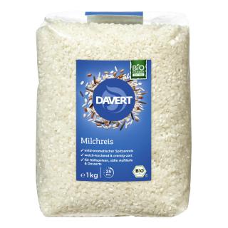 Milchreis, rund weiß