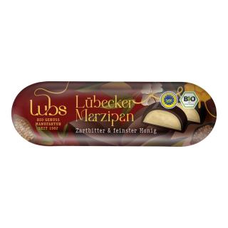 Honig-Marzipan in Zartbitterschokolade         kbA