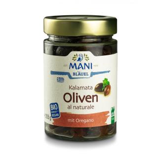 Oliven schwarz al Naturale, entkernt,